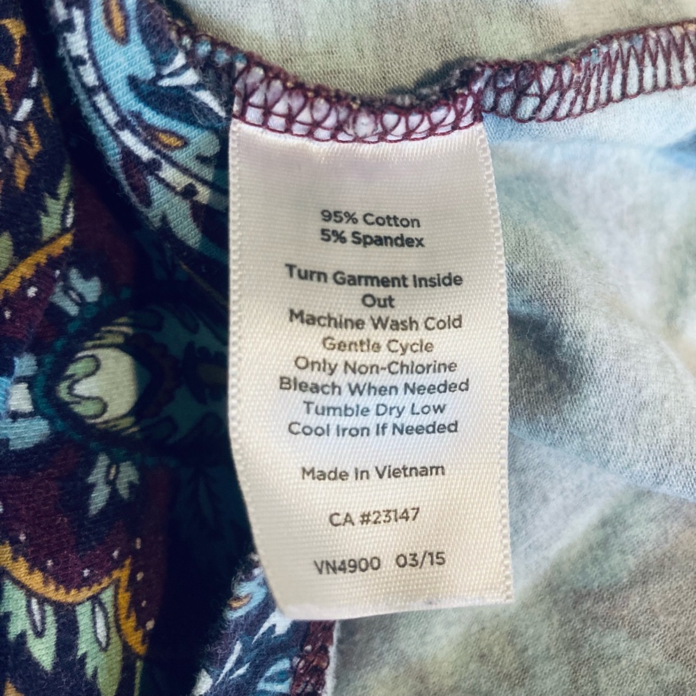 Talbots patterned long sleeve tee - Picture 8 of 8